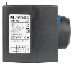 SIŁOWNIK ELEKTRYCZNY ARM 703 PROCLICK, 2 PUNKTOWY, 230 V AC, 12 S, 6 NM