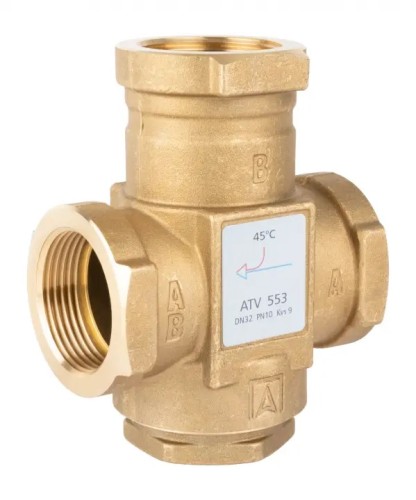 ZAWÓR TEMPERATUROWY ATV 553 DN32 11/4˝ GW  KVS 9 TEMPERATURA ZNAMIONOWA 45˚C
