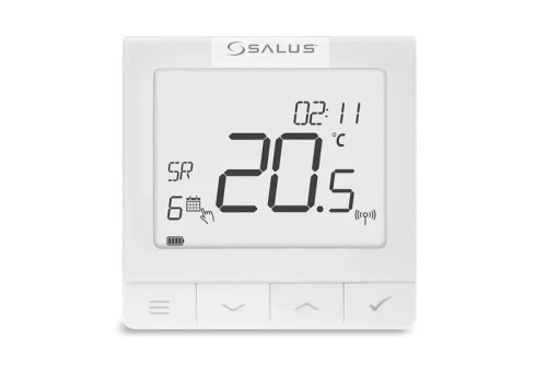 REGULATOR TEMPERATURY WQ610RF / BEZPRZEWODOWY QUANTUM Z OPENTHERM SALUS NATYNKOWY TYGODNIOWY AKUMULATOR