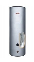 WYMIENNIK TERMICA 300L Z DWIEMA 1,7 + 1,7 m2 WĘŻOWNICAMI MAXI DO POMP CIEPŁA, STAL NIERDZEWNA